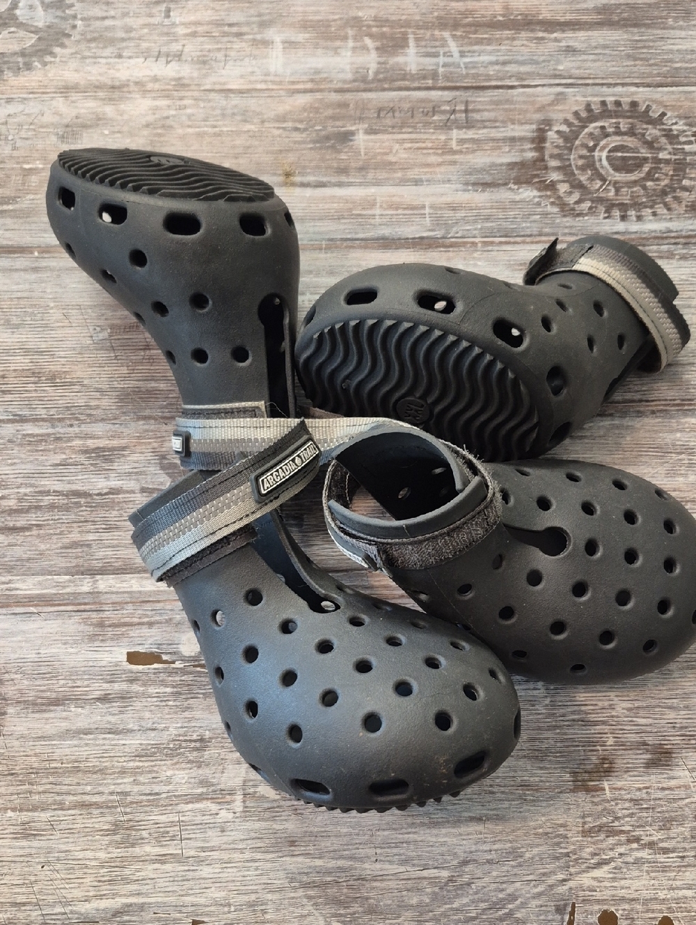 Unbranded Black Dog Protective Boots with Adjustable Straps